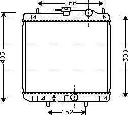 Ava Quality Cooling DU 2035 - Радиатор, охлаждане на двигателя vvparts.bg