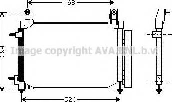 Ava Quality Cooling DW 5081 - Кондензатор, климатизация vvparts.bg