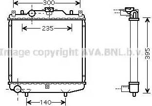 Ava Quality Cooling DW 2051 - Радиатор, охлаждане на двигателя vvparts.bg