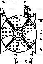 Ava Quality Cooling DW 7508 - Вентилатор, охлаждане на двигателя vvparts.bg