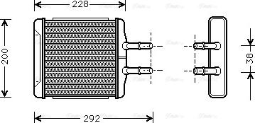 Ava Quality Cooling DWA6027 - Топлообменник, отопление на вътрешното пространство vvparts.bg