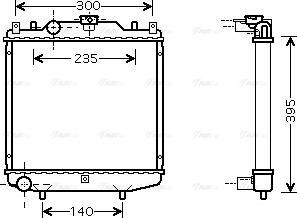 Ava Quality Cooling DWA2051 - Радиатор, охлаждане на двигателя vvparts.bg