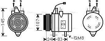 Ava Quality Cooling DWAK096 - Компресор, климатизация vvparts.bg