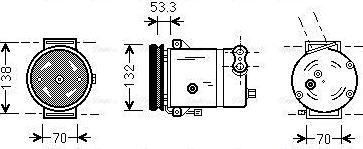 Ava Quality Cooling DWAK018 - Компресор, климатизация vvparts.bg