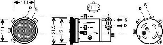 Ava Quality Cooling DWAK038 - Компресор, климатизация vvparts.bg