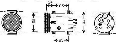 Ava Quality Cooling DWAK020 - Компресор, климатизация vvparts.bg