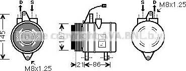 Ava Quality Cooling DW K079 - Компресор, климатизация vvparts.bg