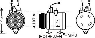 Ava Quality Cooling DW K096 - Компресор, климатизация vvparts.bg