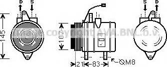 Ava Quality Cooling DW K098 - Компресор, климатизация vvparts.bg