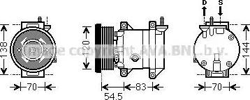 Ava Quality Cooling DWK091 - Компресор, климатизация vvparts.bg