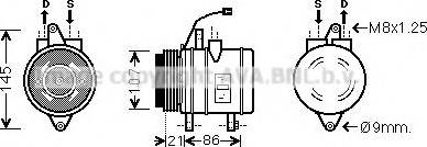 Ava Quality Cooling DW K097 - Компресор, климатизация vvparts.bg