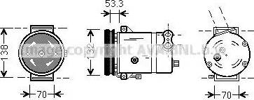 Ava Quality Cooling DW K018 - Компресор, климатизация vvparts.bg