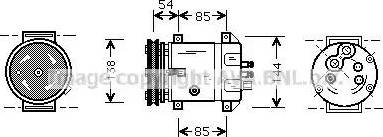 Ava Quality Cooling DW K020 - Компресор, климатизация vvparts.bg