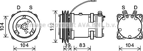 Ava Quality Cooling DZK013 - Компресор, климатизация vvparts.bg