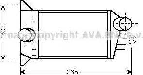 Ava Quality Cooling FD 4354 - Интеркулер (охладител за въздуха на турбината) vvparts.bg