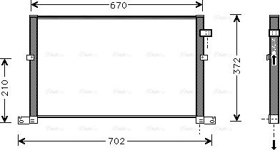 Ava Quality Cooling FD 5334 - Кондензатор, климатизация vvparts.bg