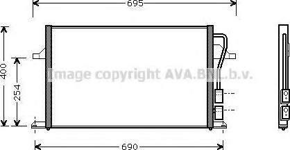 Ava Quality Cooling FD5287 - Кондензатор, климатизация vvparts.bg