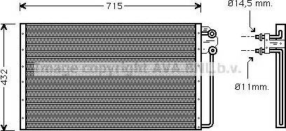 Ava Quality Cooling FD 5237 - Кондензатор, климатизация vvparts.bg