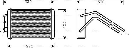 Ava Quality Cooling FD 6291 - Топлообменник, отопление на вътрешното пространство vvparts.bg