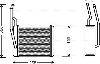 Ava Quality Cooling FD 6272 - Топлообменник, отопление на вътрешното пространство vvparts.bg