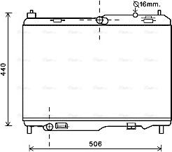 Ava Quality Cooling FD2442 - Радиатор, охлаждане на двигателя vvparts.bg