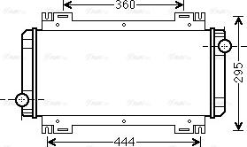 Ava Quality Cooling FD 2044 - Радиатор, охлаждане на двигателя vvparts.bg