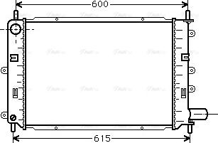 Ava Quality Cooling FD 2059 - Радиатор, охлаждане на двигателя vvparts.bg