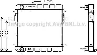 Ava Quality Cooling FD 2058 - Радиатор, охлаждане на двигателя vvparts.bg