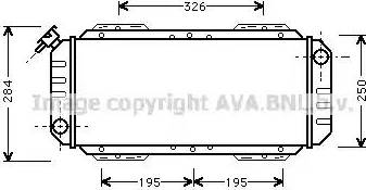 Ava Quality Cooling FD 2008 - Радиатор, охлаждане на двигателя vvparts.bg