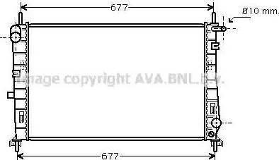 Ava Quality Cooling FD 2196 - Радиатор, охлаждане на двигателя vvparts.bg