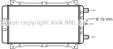 Ava Quality Cooling FD 2190 - Радиатор, охлаждане на двигателя vvparts.bg