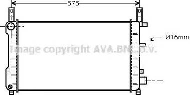 Ava Quality Cooling FD 2198 - Радиатор, охлаждане на двигателя vvparts.bg