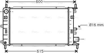 Ava Quality Cooling FD 2149 - Радиатор, охлаждане на двигателя vvparts.bg