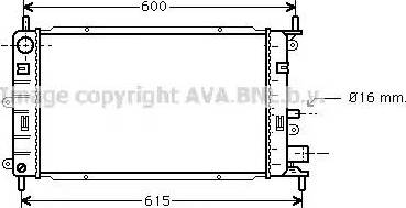 Ava Quality Cooling FDA2149 - Радиатор, охлаждане на двигателя vvparts.bg