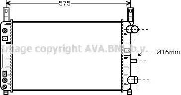 Ava Quality Cooling FD 2118 - Радиатор, охлаждане на двигателя vvparts.bg