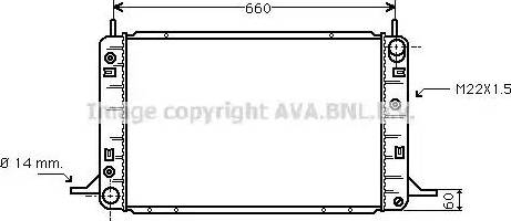 Ava Quality Cooling FD 2113 - Радиатор, охлаждане на двигателя vvparts.bg