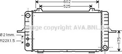 Ava Quality Cooling FD 2189 - Радиатор, охлаждане на двигателя vvparts.bg
