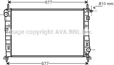 Ava Quality Cooling FD 2185 - Радиатор, охлаждане на двигателя vvparts.bg