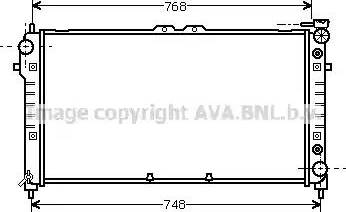 Ava Quality Cooling FD2180 - Радиатор, охлаждане на двигателя vvparts.bg