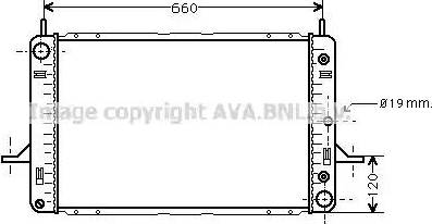 Ava Quality Cooling FD 2120 - Радиатор, охлаждане на двигателя vvparts.bg