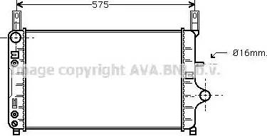 Ava Quality Cooling FD 2128 - Радиатор, охлаждане на двигателя vvparts.bg