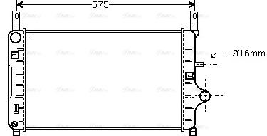 Ava Quality Cooling FD 2127 - Радиатор, охлаждане на двигателя vvparts.bg