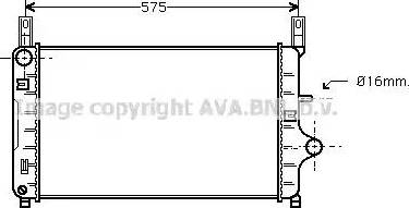 Ava Quality Cooling FDA2127 - Радиатор, охлаждане на двигателя vvparts.bg