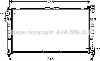 Ava Quality Cooling FD 2179 - Радиатор, охлаждане на двигателя vvparts.bg