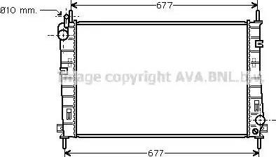Ava Quality Cooling FD 2335 - Радиатор, охлаждане на двигателя vvparts.bg