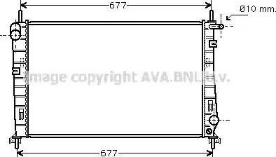 Ava Quality Cooling FD 2266 - Радиатор, охлаждане на двигателя vvparts.bg