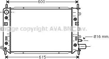 Ava Quality Cooling FD 2212 - Радиатор, охлаждане на двигателя vvparts.bg