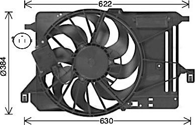 Ava Quality Cooling FD7685 - Вентилатор, охлаждане на двигателя vvparts.bg