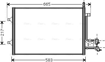 Ava Quality Cooling FDA5395 - Кондензатор, климатизация vvparts.bg