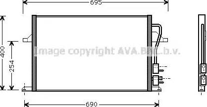 Ava Quality Cooling FDA5259 - Кондензатор, климатизация vvparts.bg